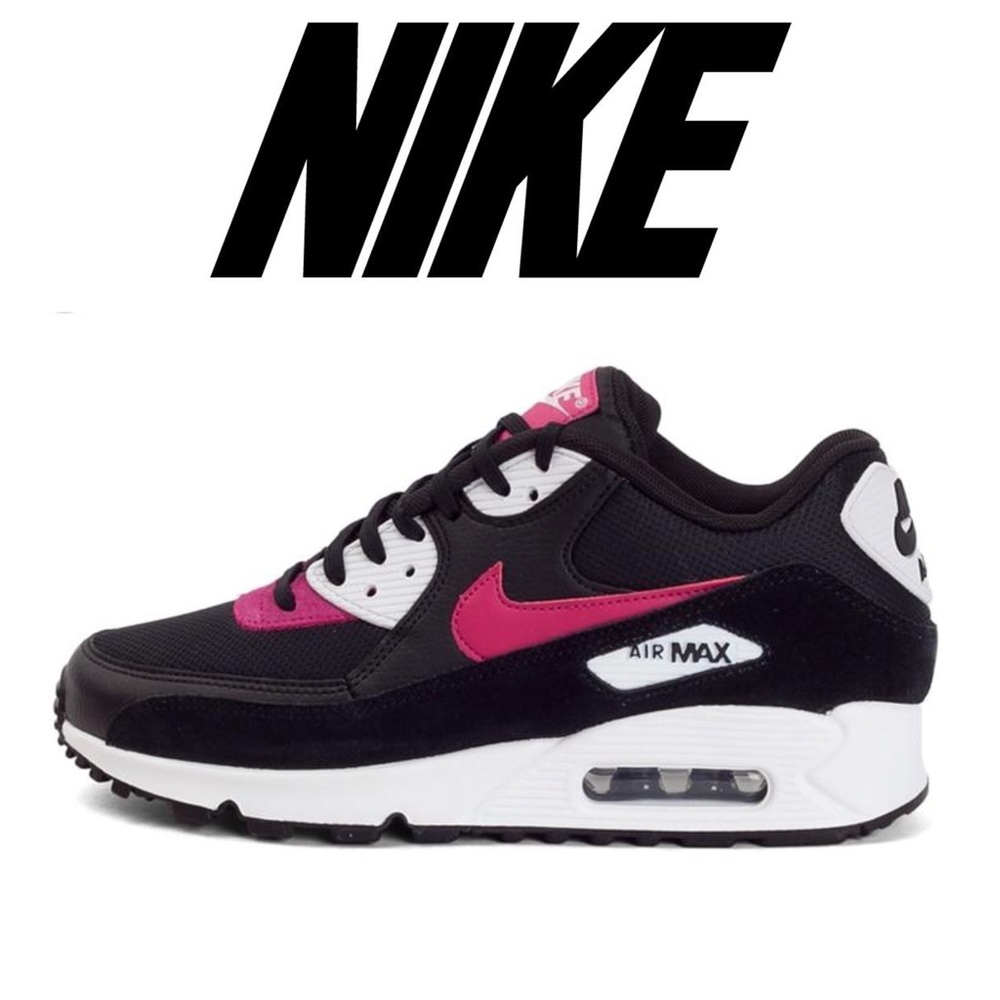 Nike Black & Hot Pink Air Max 90